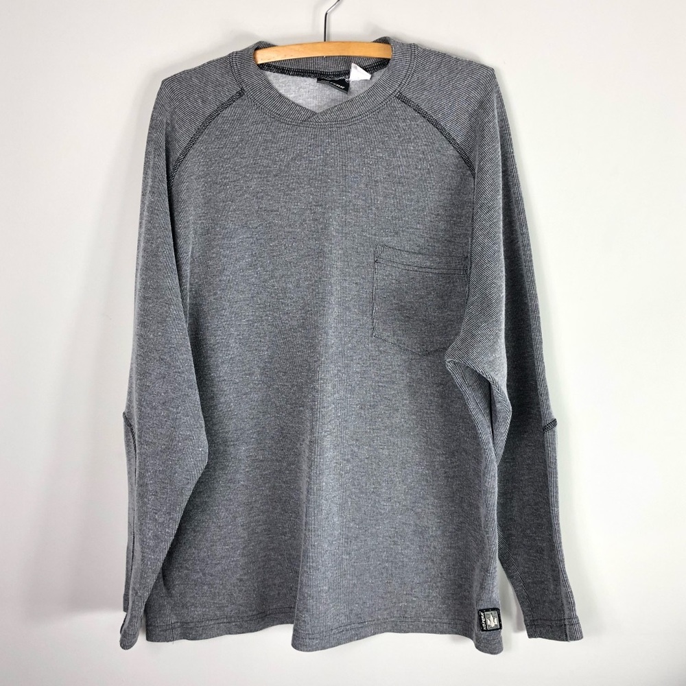 Vintage No Fear Mens Long Sleeve Ribbed Shirt 725